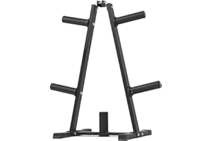 PhysKcal Weight Plates Rack Heavy Duty Steel, Barbell Plates Storage Weight Stand, Plates Holder for Home Gym Exercise Fitness Equipment