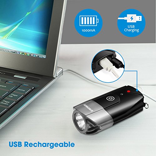 Fahrrad Licht | 2000 mAh/1000 Lumen LED Fahrradlampe USB wiederaufladbar, Super Hell Wasserdicht Licht für Fahrrad/Taschenlampe für Mountain & Kids & Street Fahrrad - 3