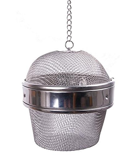 Praktische Gewürzkugel - Metall - Ø 9 cm - Teekugel - Teesieb - Gewürzfilter - Gewürzsieb