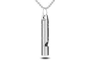 Timito Titanium Emergency Sports Whistle Survival Safety Referee Coach Whistle with Lanyard Keychain Whistle for Football Dog Training Schools Camping Hiking Boating Fishing Men Women