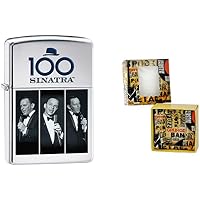 Zippo 15624 High-Polish Chrome Lighter with Frank Sinatra in Premium Gift Set – Limited Edition
