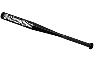 Spaß Kostet Baseballschläger schwarz Aluminium Ostdeutschland 65 cm lang ideal zum Baseball Spielen