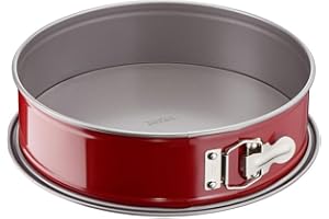 ‎TEFAL TEFAL Delibake J1641474, Forma do pieczenia okrągła 28 cm, Nieprzywierająca powłoka, Brzegi zapobiegające przelewaniu