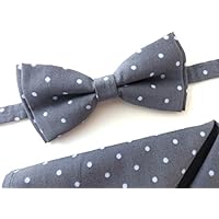 Graue Fliege und Einstecktuch