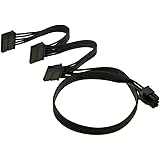Gintai Câble d'alimentation pour alimentation EIN saisonales modulaire PCI-e 6 broches jusqu'à 3 SATA 15 broches