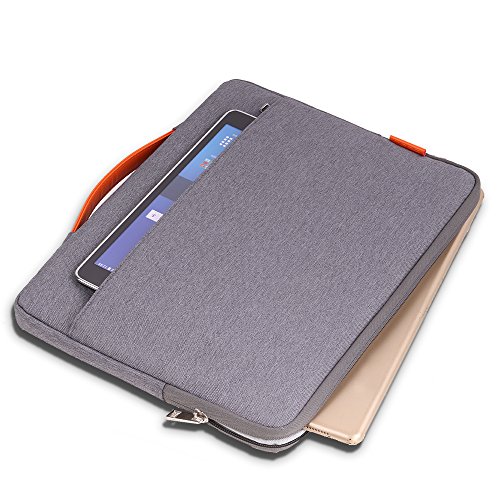 MoKo MacBook Air 13.3″ / Pro 13.3″ Sleeve Hülle – 13.3″-13.5″ Ultrabook Hülle Notebooktasche Schutzhülle Wallet Case Sleeve mit Karten-Slot für MacBook Air / Pro 13.3″/Surface Book 13.5″, Dunkelgrau - 5