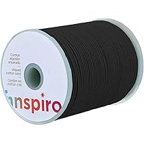 Cordoncino Intrecciato Cotone Nero - 5m X 6mm | Per Decorazioni, Craft E Fai Da Te - Foto 7