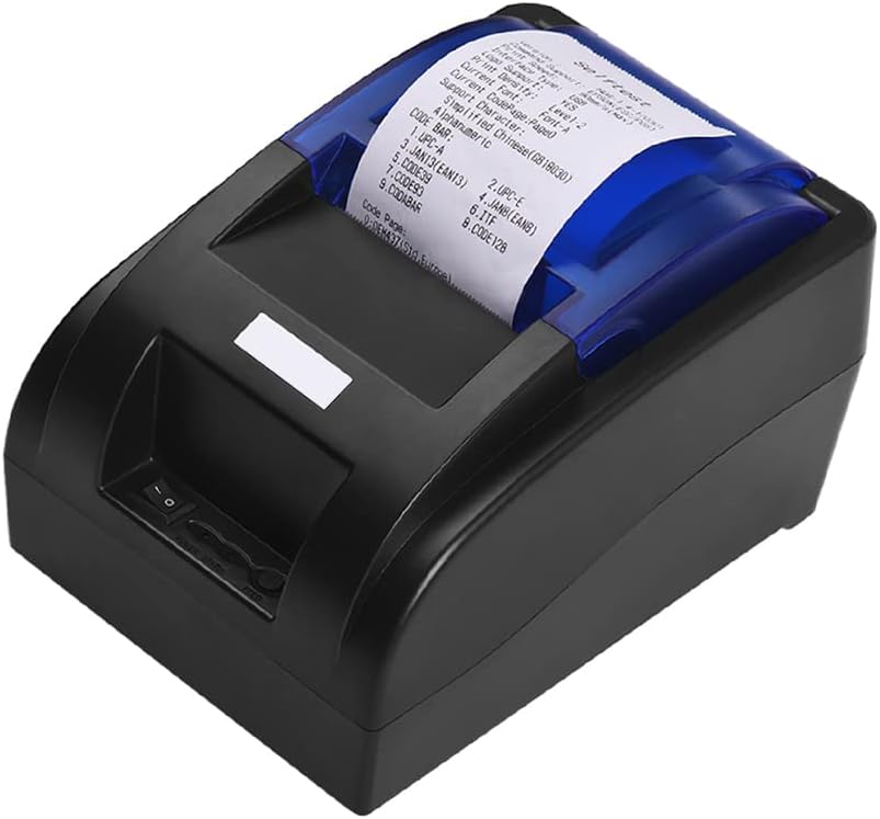 Gainty USB Taşınabilir 58mm Termal Makbuz Yazıcı Bilet Faturası Kablolu Baskı Desteği Nakit Çekmece Windows için ESC/POS ile uyumlu/Linux/Android Sistemleri Süpermarket Mağaza İşletmesi için