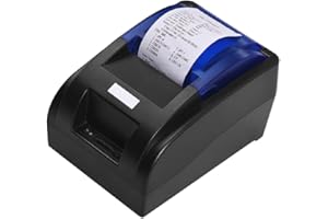 ‎BISOFICE Bisofice USB Thermodrucker Bondrucker 58mm Thermo-Empfangsdrucker Ticket Bill Wired Printing Support Kassenschublade Kompatibel mit ESC/POS f¨¹r Windows/Linux/Android-Systeme