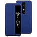 Produktbild JiuRui Hüllen für Huawei Mate RS, Litchi Textur PC + PU Horizontale Flip Case mit Smart View Window und Sleep Wake-up-Funktion (Farbe : Blau)