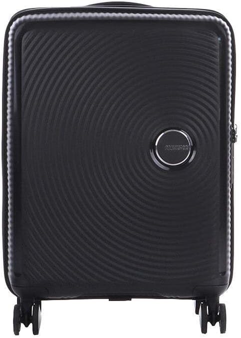 American Tourister Soundbox - Spinner S Expandible Maleta de Cabina, 55 cm, 35.5/41 L, Negro (Bass Black)