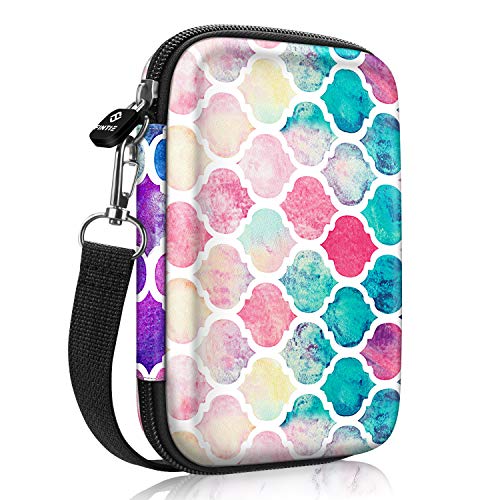 Fintie Funda Portátil para HP Sprocket Plus, Canon Ivy CLIQ/Ivy CLIQ+ / Zoemini Impresora Fotográfica - Bolsa Caja del Viaje Duro EVA a Prueba de Choques con el Bolsillo Interno, Mosaico