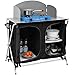 Produktbild AMANKA Camping-Küche inkl Windschutz 90x48x115cm 3 Fächer Campingschrank Faltbar Kocherschrank Zeltschrank Campingmöbel