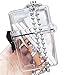 Produktbild Zigarettenschachtel - Hängenden Hals Stahlkugel Version Transparent Zigarette Box Tasche - Wasserdichte Männer Und Frauen Flut Diagonale Tasche - Lippenstift Aufbewahrungstasche,Zigarettenschac,6.5 * 9 * 1.7 c Ame