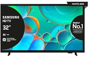 Samsung Smart TV 32'' UE32H5000FKXZT HD, Hyper Real Processor, HDR & Pur Color, Smart Experience, OTS Lite & Adaptive Sound, SlimLook Design, 2025