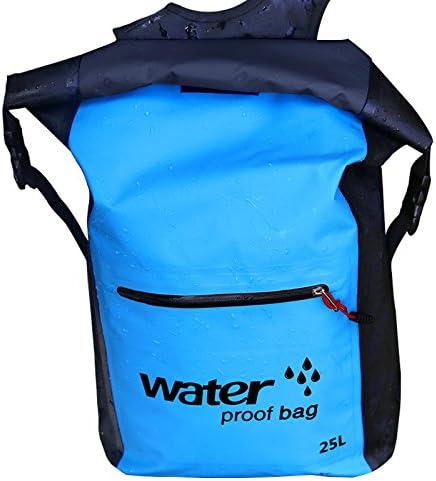 AireLibre Waterproof Dry Bag 25L Floating Ocean Rucksack Backpack Lightweight Stuff Sack with Adjustable Shoulder Strap (Sky blue)
