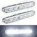 Produktbild ZHITEYOU 2 STÜCKE DRL Auto Styling Tageslicht Auto Tagfahrlicht Weiß + Gelb DC 12 V 6 LEDs Mit Lenkungsfunktion,6Leds