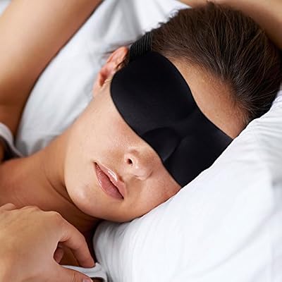 DrSleepwell Masque de nuit - Masque de sommeil - Masque pour dormir - Cache yeux pour dormir - Bandeau pour dormir - Bandeau de nuit - Partout dormir avec masque de sommeil de DrSleepwell - Noir complètement opaque - Un meilleur sommeil et ne souffre plu…