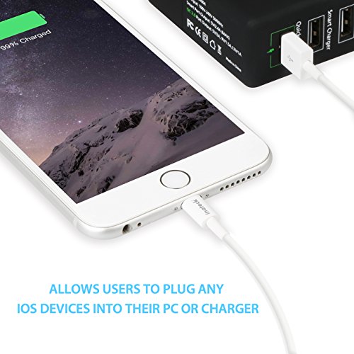 Inateck LG1002 Lightning und Apple iPhone Verbindungskabel auf USB weiß - 6