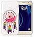 Produktbild Samsung Galaxy J5(2015)/J500FN/J5(2015) Duos Hülle Silikon 3D Glitzer Dünn ISENPENK Muster Campanula [Rosa] Durchsichtig Ultra Slim Samsung Galaxy J5(2015) Hülle Silikon Transparent TPU Liquid Fließen Flüssig Strass Wasserdicht Glänzen Rückseite Schutzhülle Handy Hülle Tasche