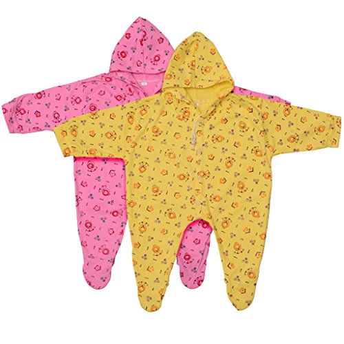 Badru Printed Romper Body Suite for New Born Pack of 2 (Multicolor) RS.650 (46.00% Off) - Amazon