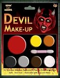 Pintura facial para maquillaje de Halloween.