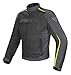 Produktbild Dainese-HYDRA FLUX D-DRY Jacke, Schwarz/Dark-Gull-Grau/Fluo-Gelb, Größe 56