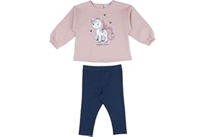 Prénatal, Completo Tuta Neonata Felpata, Leggings Lunghi e Felpa in Morbido Cotone, Abbigliamento Bambina