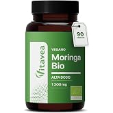 Moringa BIO - 1200 mg &ndash; Moringa Oleifera Extract - Cure 30 Days | Superfood Rich In Vitamins - Minerals and Antioxidants - 90