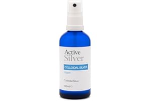Active Silver Colloidal Silver Spray - 100ml Bottle with Atomiser, Small Particle Size for Better Application, 10ppm Premium Quality UK Colloidal Silver, Compact & Travel-Sized