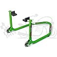 Grand Pitstop Universal Standard Rear Paddock Stand for Motorcycle with Swingarm Rest (Dismantable, Green, Motorcycle Weight Up to 250 Kgs)