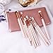 Z-O-E-V-A 12pcs Makeup Brushes Professional Rose Golden Luxury Set Brand Make Up Tools Kit Powder Blend Cosmetic brushes LUXURY SET (12pcs/set pink)