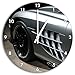 Produktbild Edler silber Porsche, Wanduhr Durchmesser 30cm mit weißen spitzen Zeigern und Ziffernblatt, Dekoartikel, Designuhr, Aluverbund sehr schön für Wohnzimmer, Kinderzimmer, Arbeitszimmer