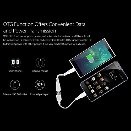 Blackview P2 - 6000mAh Smartphone Ohne Vertrag 5.5 Zoll FHD Touch-Display, MTK6750T Octa Core Prozessor, 4GB RAM/64GB ROM, Android 6.0 4G Dual SIM Dual Standby