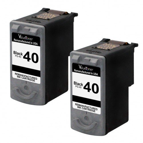 Canon PG-40 Black Ink Cartridge Twin Pack – Ink cartridges (FAX-JX200 FAX-JX210P Pixma iP1600 Pixma iP1700 Pixma iP1800 Pixma MP140 Pixma MP150 Pixma MP160 etc.)