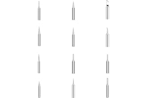 DmDoyy Panne Fer À Souder 900M, 12 Pièces Sans Plomb Compatible 936/937/938 Stations À Souder, Cuivre Haute Conductivité Thermique