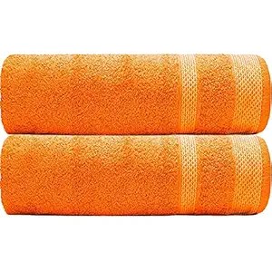 MAFATLAL Daffodil Series Pure Cotton Bath Towel (75 x 150 cms) Zero Twist 550 GSM King Size Bath Towel  Pack of 1 (Scarlett Red)