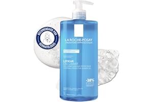 La Roche Posay - Lipikar Gel de Ducha Fisiológico Relipidizante, Con Niacinamida y Manteca de Karité, Sin Jabón Ni Parabenos, Para Piel Sensible y Seca, 1L