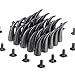 Produktbild rubyca 21 mm Cat Claw Nieten und Spikes Metall Schraubverschluss für leather-craft Leder Hardware Ergebnisse, schwarz, 30 PCS