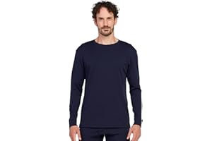 LAPASA Maglia Termica 100% Lana Merino Uomo Canottiera Tecnica Trekking Sport Hiking Strato Base Calore M29 M67