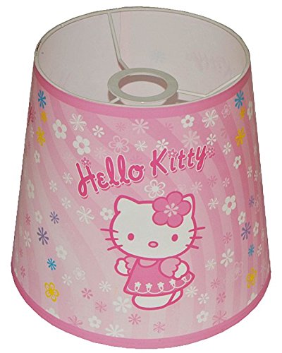Preisvergleich Produktbild Unbekannt Lampenschirm Hello Kitty für Deckenlampe / Hängelampe / Stehlampe - für Kinder Kinderzimmer Kinderlampe Leuchte Kätzchen Katze rosa Tischlampe