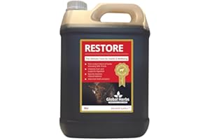Global Herbs Restore Liquid Equine Fast-Acting Liver & Detox Support 1 Litre