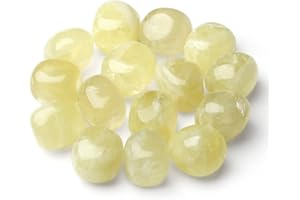 XIANNVXI Citrine Crystals Citrine Stones Natural Irregular Polished Tumbled Stones Bulk Crystals Gemstones for Beginners Meditation Divination 100 Gram