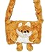 Produktbild weicher Muff als 3-D Fuchs - mit extra Tasche - Kinder Kindermuff - für warme Hände - wie Handschuh / Handschuhe - Tiere - zum Umhängen für Mädchen und Jungen
