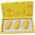 COSLUXE Makeup Sponge Set,3 Pcs Pack Mango Shape Beauty Blender, Sponges & Blenders for Foundation Blending,Liquid,Cream,Powder (YELLOW)
