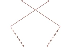 URPIZY 2 Stück Dowsing Ruten Wünschelrute Messing mit Griff Kupfer Wünschelruten Radiästhesie Dowsing Rods Tensoren Pendel Ruten Detektorstäbe für Geobiologie Wahrsagen Schatz Vergrabene Gegenstände