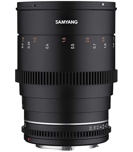 Samyang MF Lens 50MM T1.5 VDSLR MK2 Lens for Canon, Black