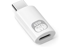 Seminer Adaptador de Audio para Auriculares USB C a Lightning, Conector 3en1 Tipo C Macho a Lightning Hembra con Conversor de Datos y Carga para iPhone Serie 16/15, iPad y Más(Blanco)