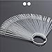 Velishy(TM) 50Pcs Nail Art Design Tool False Tips Practice Display Fan Board