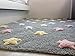 Lorena Canals Tricolour Stars Washable Rug (Grey/Pink)